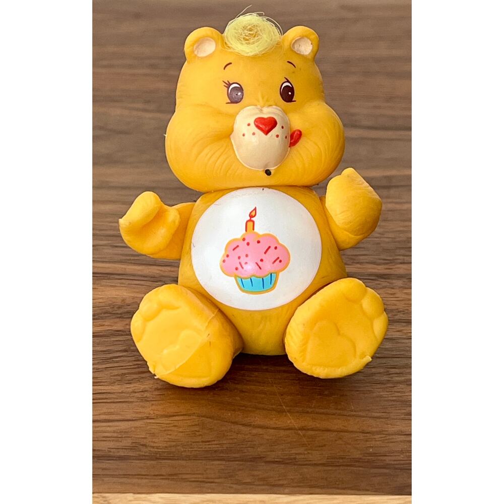 Vintage Care Bear PVC Posable Figure Hong Kong 1983 Birthday